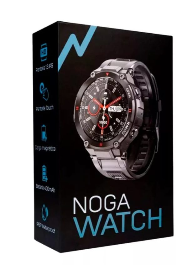 Reloj Inteligente Táctico Militar Para Android E Ios Color De La Caja Negro