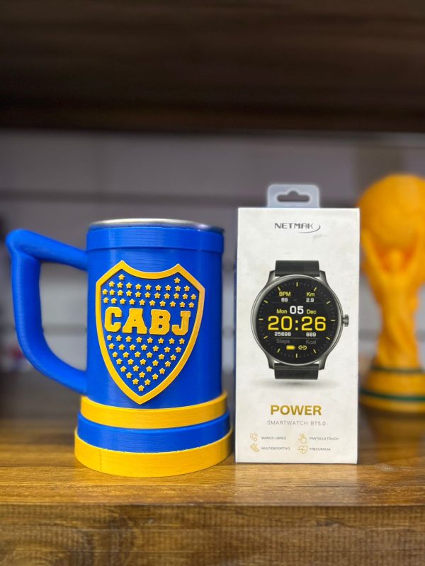 Taza Boca + Reloj