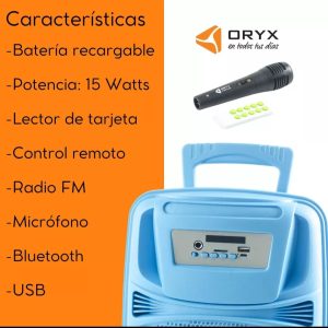 Parlante MIC + Bluetooht + Radio + Funciones