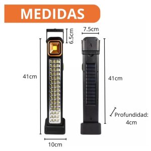 Luz Led De Emergencia 48 Led Recarga Usb/sola