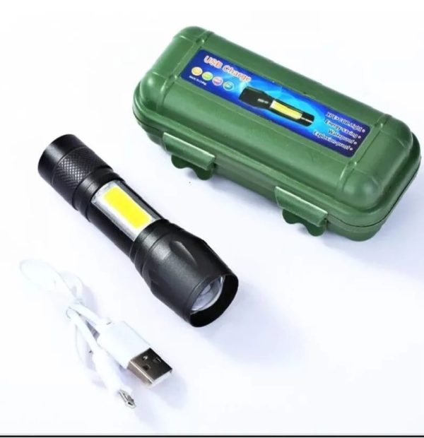 Linterna Tactica Led Militar Recargable Zoom Usb