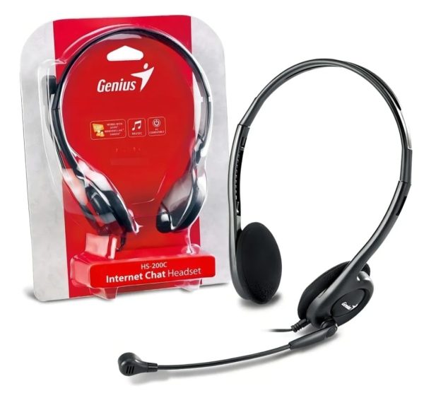 Auriculares Gamer Genius Hs-200c Negro