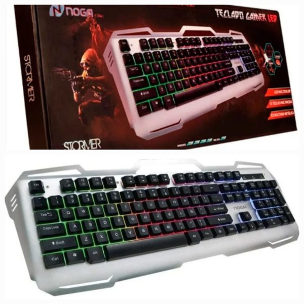 Teclado Fedarfox, Negro/con Cable/delgado/con Mouse