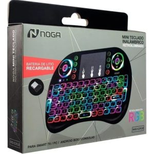 Control Remoto Mini Teclado Español Touchpad Smart Tv