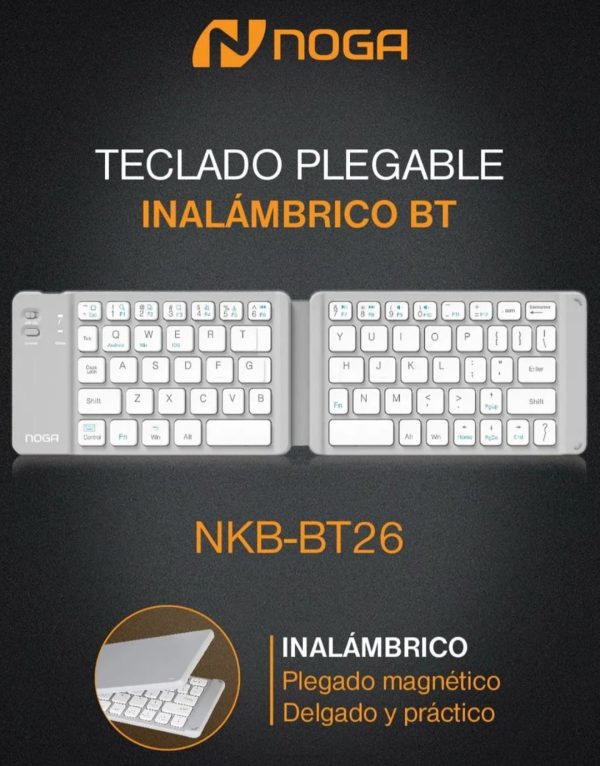 Teclado Plegable Bluetooth Para Android iPhone Pc Mac