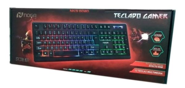 Teclado Retroiluminado Pc Usb Led Noga 5020