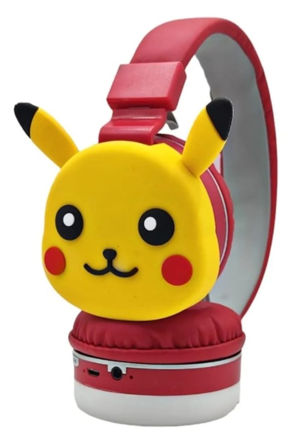 Auriculares Headset Inalámbrico Pikachu Audio 6d C/cable Usb