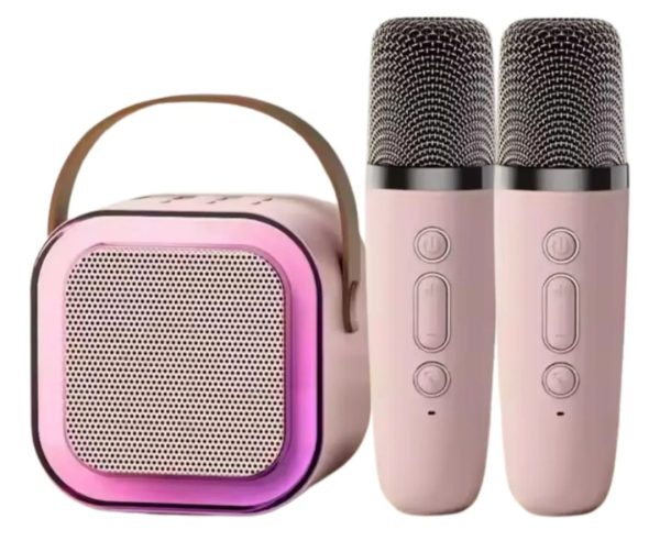Mini Altavoz De Karaoke Con Micrófono Con 1 Micrófono