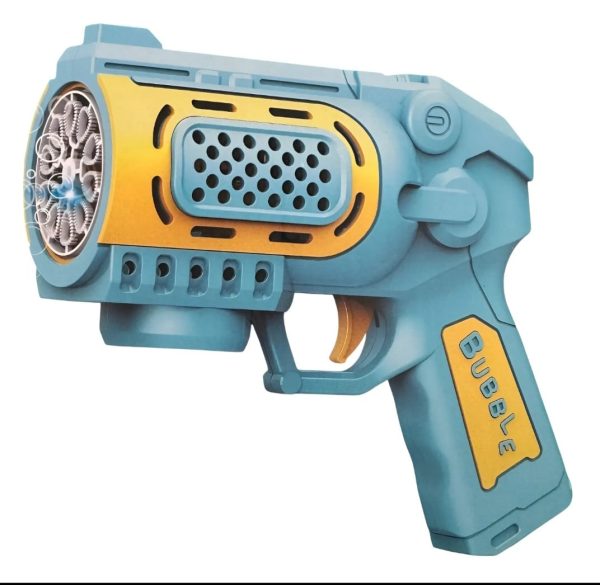 Pistola Burbujero Automatico 10 Agujeros Con Luz Led A Pilas