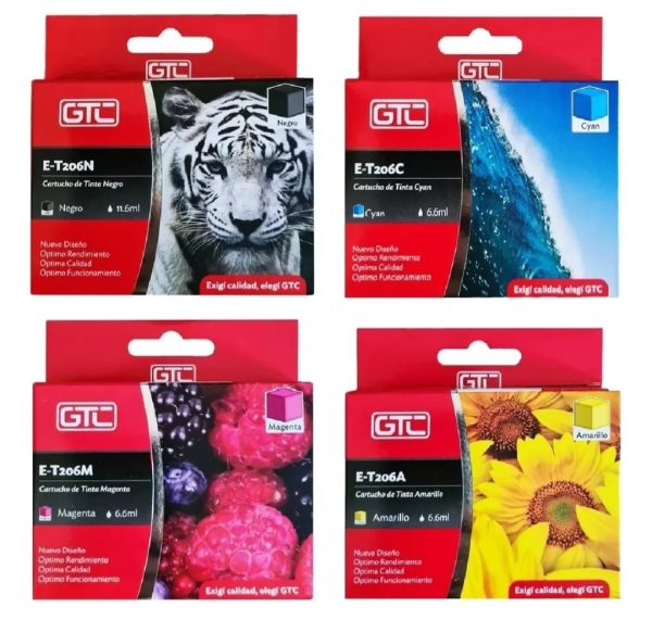 Cartuchos Gtc T135 X10 P/epson T25 Tx125 Tx135