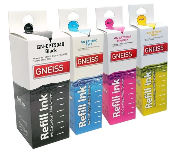 Tinta 504 Alternativa Combo X 4 Para Impresora Epson